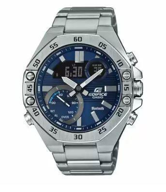 ECB-10D-2ADF - ED492 : Silver Bluetooth Connect - Men's Watch